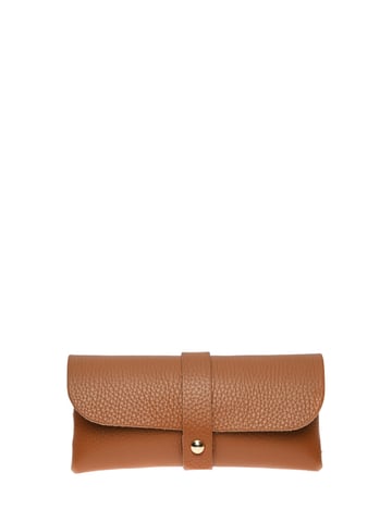 Roberta M Brown Cuero estuche para gafas de sol