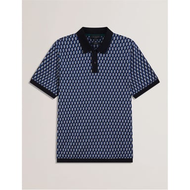 Polo Regular Fit Geo para Hombre de Ted Baker en Marino
