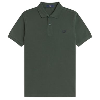 Camisa Polo Lisa Verde Militar De Fred Perry