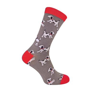 1 Paquete de Calcetines de Bambú para Hombre con Patrón de Perro