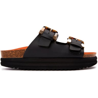 V.Gan Vegan Plum Footbed Tortoiseshell Sandalias