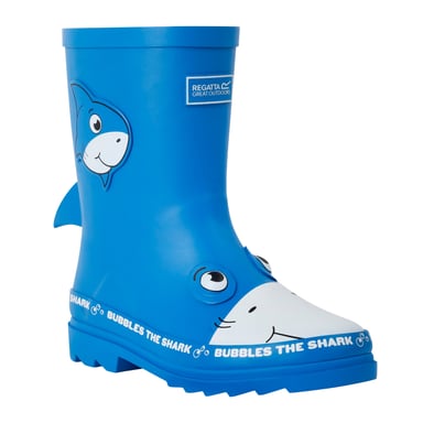 Regatta Childrens/Kids Mudplay II Bubbles The Shark Wellington Boots (Blue)
