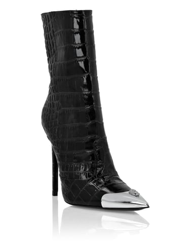 Botas Tacón Medio Alto Skull