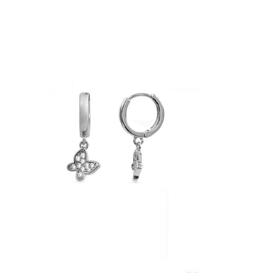 Pendientes Luxenter de Circonita Brillante acabados en rodio - Kaduro
