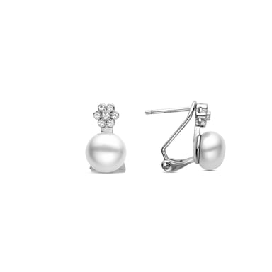 Pendientes Luxenter de Plata de Ley 925 con Perla Blanca acabados en rodio - Altul