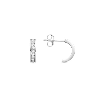 Pendientes Luxenter de Circonita Brillante acabados en rodio - Alssa