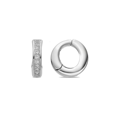 Pendientes Luxenter con Circonita Brillante acabado plata - Ortim