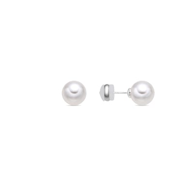 Pendientes Luxenter con Perla Blanca acabado plata - Wasai
