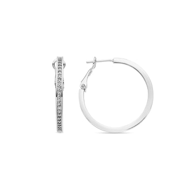 Pendientes Luxenter con Circonita Brillante acabado plata - Budix