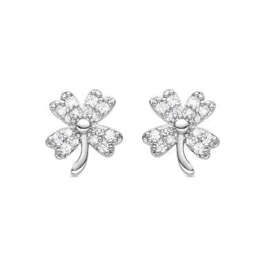 Pendientes Luxenter de Circonita Brillante acabados en rodio - Ukkan