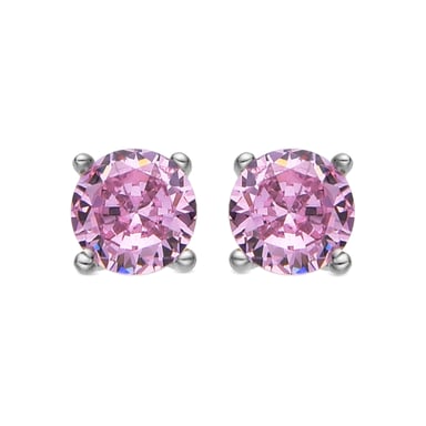 Pendientes Luxenter de Plata de Ley 925 con Circonita Rosa acabado Rodio - Iona