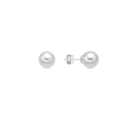 Pendientes Luxenter con Perla Blanca acabado plata - Wasai