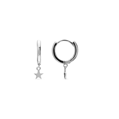 Pendientes Luxenter de Plata de Ley 925 acabados en rodio - Estrella