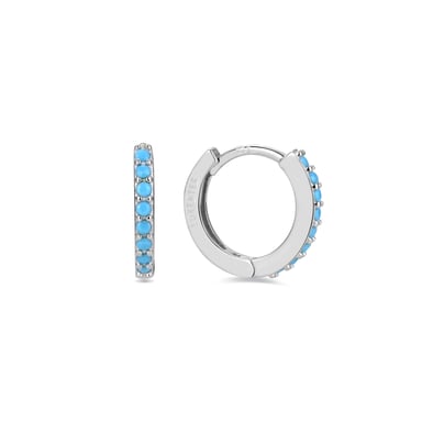 Pendientes Luxenter de Plata de Ley 925 con Turquesa acabados en rodio - Valarys
