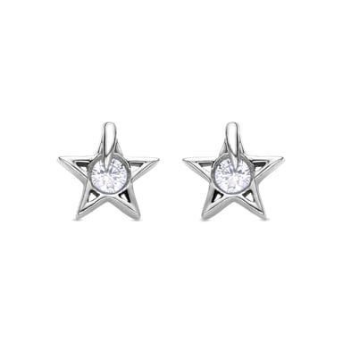 Pendientes Luxenter de Circonita Brillante acabados en rodio - Faria