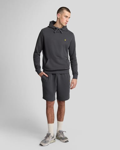 Pantalones cortos de chandal lisos en gris metalizado de Lyle & Scott