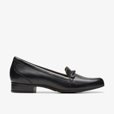 Zapatos de cuero negro Juliet Shine