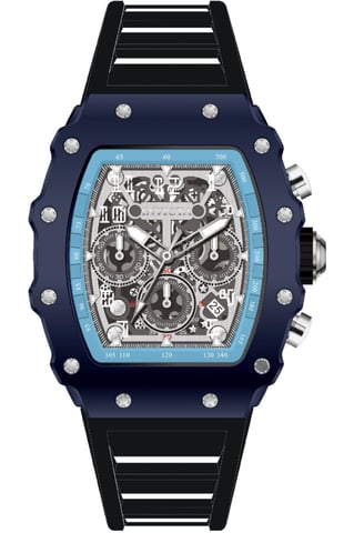 INVICTA Racing 69707 Reloj de Hombre - Movimiento de Cuarzo - Acrílico con Esfera Plateada - 43 mm