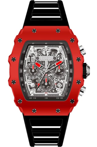 INVICTA Racing 69710 Reloj de Hombre - Movimiento de Cuarzo - Acrílico con Esfera Plateada - 43 mm
