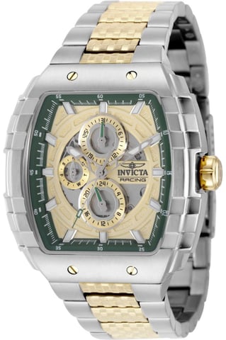 Invicta S1 Rally 50236 Reloj de Hombre - Movimiento de Cuarzo - Acero Inoxidable con Esfera Dorada - 47 mm