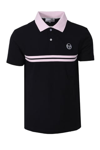 SERGIO TACCHINI SUPERMAC POLO BLACK/LIGHT LILAC