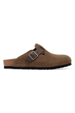 BIRKENSTOCK BOSTON CLOGS DARK TEA