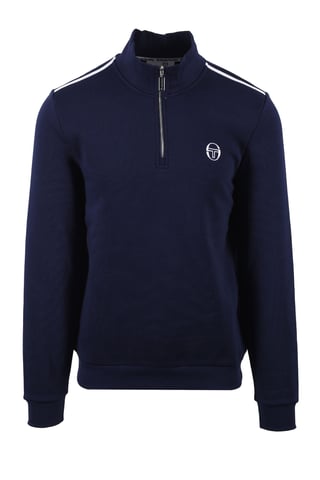 SERGIO TACCHINI LOCCHI HALF ZIP MARITIME BLUE/WHITE