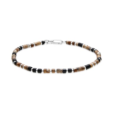 Luxenter Pulsera acabado plata y Jaspe Paisaje - Hayo