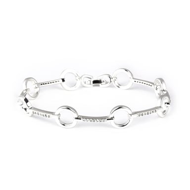 Luxenter Pulsera de Circonita Brillante acabado en rodio - Dimaran
