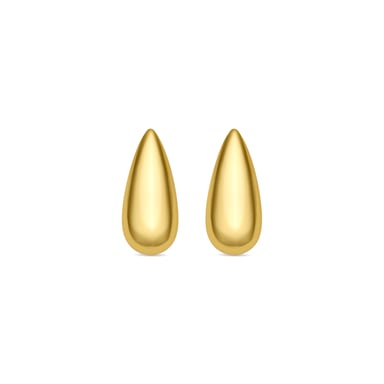 Luxenter Pendientes de Plata de Ley 925 acabado oro amarillo de 18k - Leofra