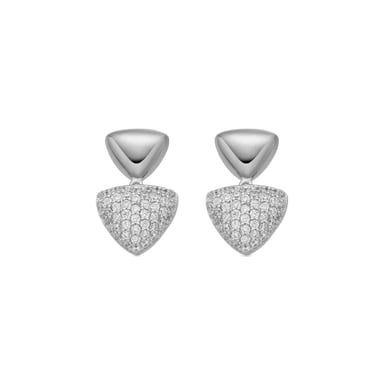 Luxenter Pendientes de Plata de Ley 925 y Circonita Brillante acabado rodio - Haju
