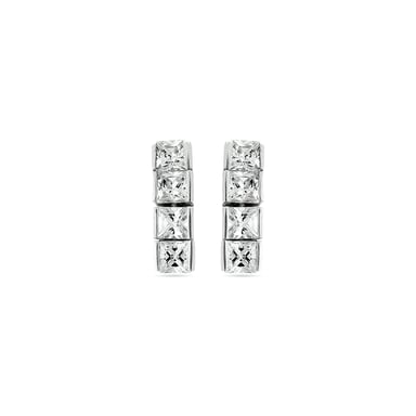 Luxenter Pendientes de Plata de Ley 925 con Circonita Brillante acabados en rodio - Riviere
