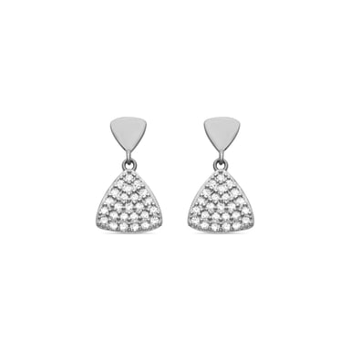 Luxenter Pendientes de Plata de Ley 925 con Circonita Brillante acabados en rodio - Dyom