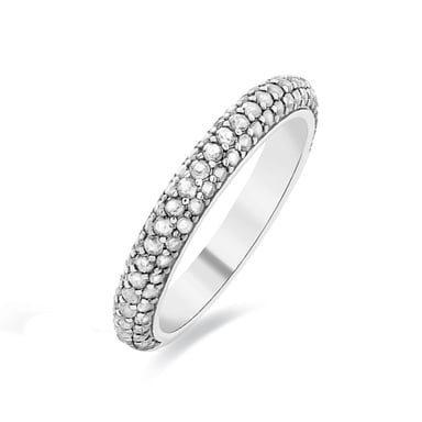 Luxenter Anillo de Plata de Ley 925 con Circonita Brillante acabado en rodio - Kay