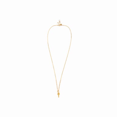 Luxenter Collar de Plata de Ley 925 con Circonita Brillante acabado en oro amarillo de 18K - Talya