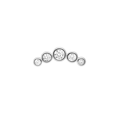 Luxenter Piercing de Circonita Brillante acabado en Plata de Ley 925 - Inloc