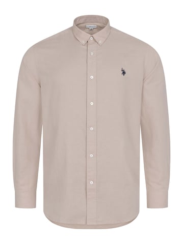 Camisa de lino para hombre U.S. Polo Assn. de mezcla lino y algodón