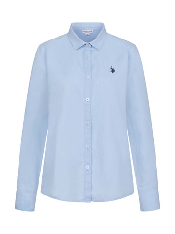 Camisa de lino para mujer U.S. Polo Assn. de mezcla lino y algodón