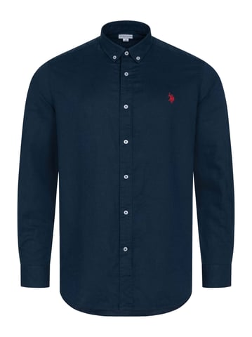 Camisa de lino para hombre U.S. Polo Assn. de mezcla lino y algodón