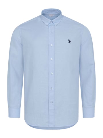 Camisa de lino para hombre U.S. Polo Assn. de mezcla lino y algodón