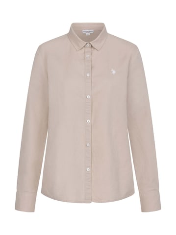 Camisa de lino para mujer U.S. Polo Assn. de mezcla lino y algodón
