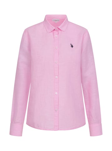 Camisa de lino para mujer U.S. Polo Assn. de mezcla lino y algodón