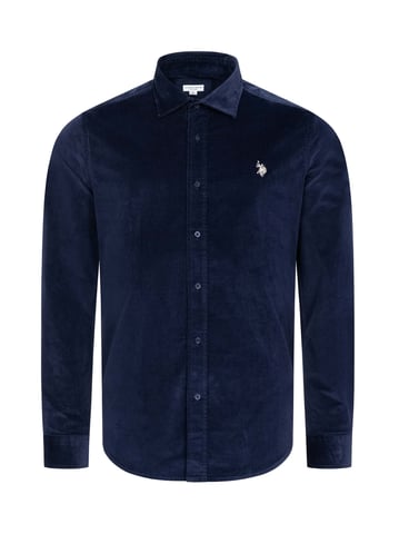Camisa de pana para hombre U.S. Polo Assn. con algodón elástico