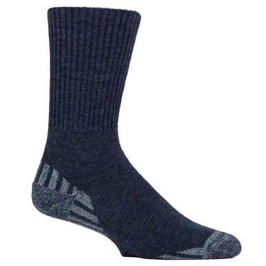 Calcetines de lana para caminar diabéticos para hombres | Calcetines de senderismo acolchados de ancho extra