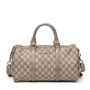 Gucci Small Joy Boston en beige Lienzo recubierto
