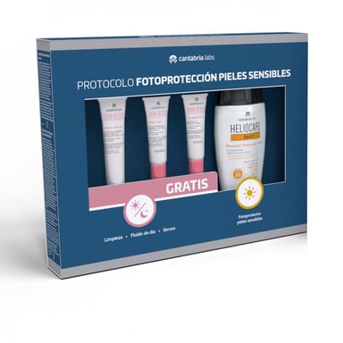 Heliocare 360° Fotoprotección Pieles Sensibles Estuche 4 pz