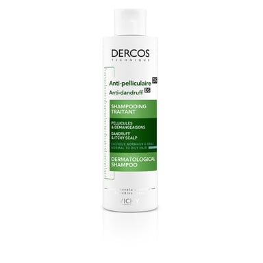 Dercos Technique Champú Tratamiento Anticaspa Grasa Y Antipicores Doble Eficacia Unisex 200 ml
