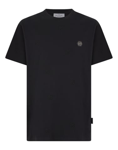 Embroidered Round Neck T-Shirt Monogram Monogram
