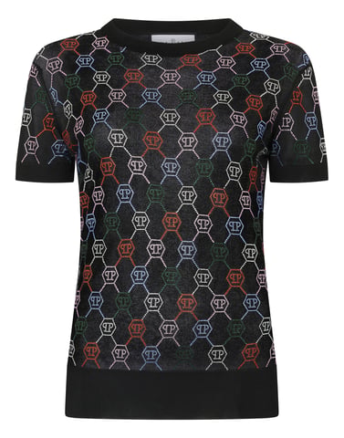 Knitted Sexy Pure Fit T-Shirt Multicolor Monogram