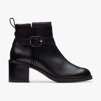 Chamberly Trim Black Leather Botas